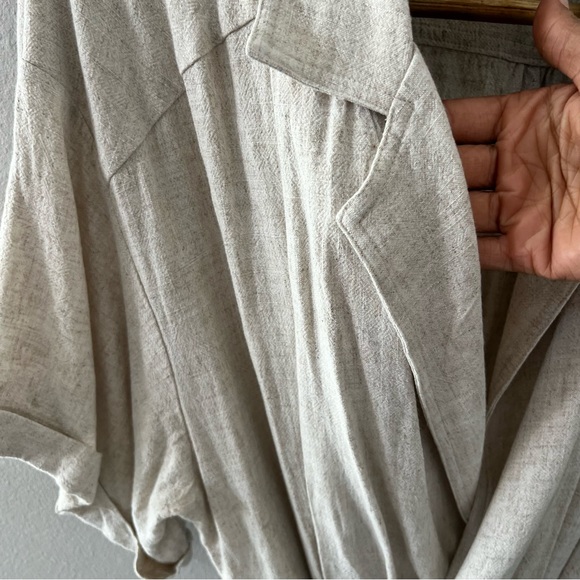 The Lullaby Club Natalie Wrap Dress in Oat - Picture 3 of 9